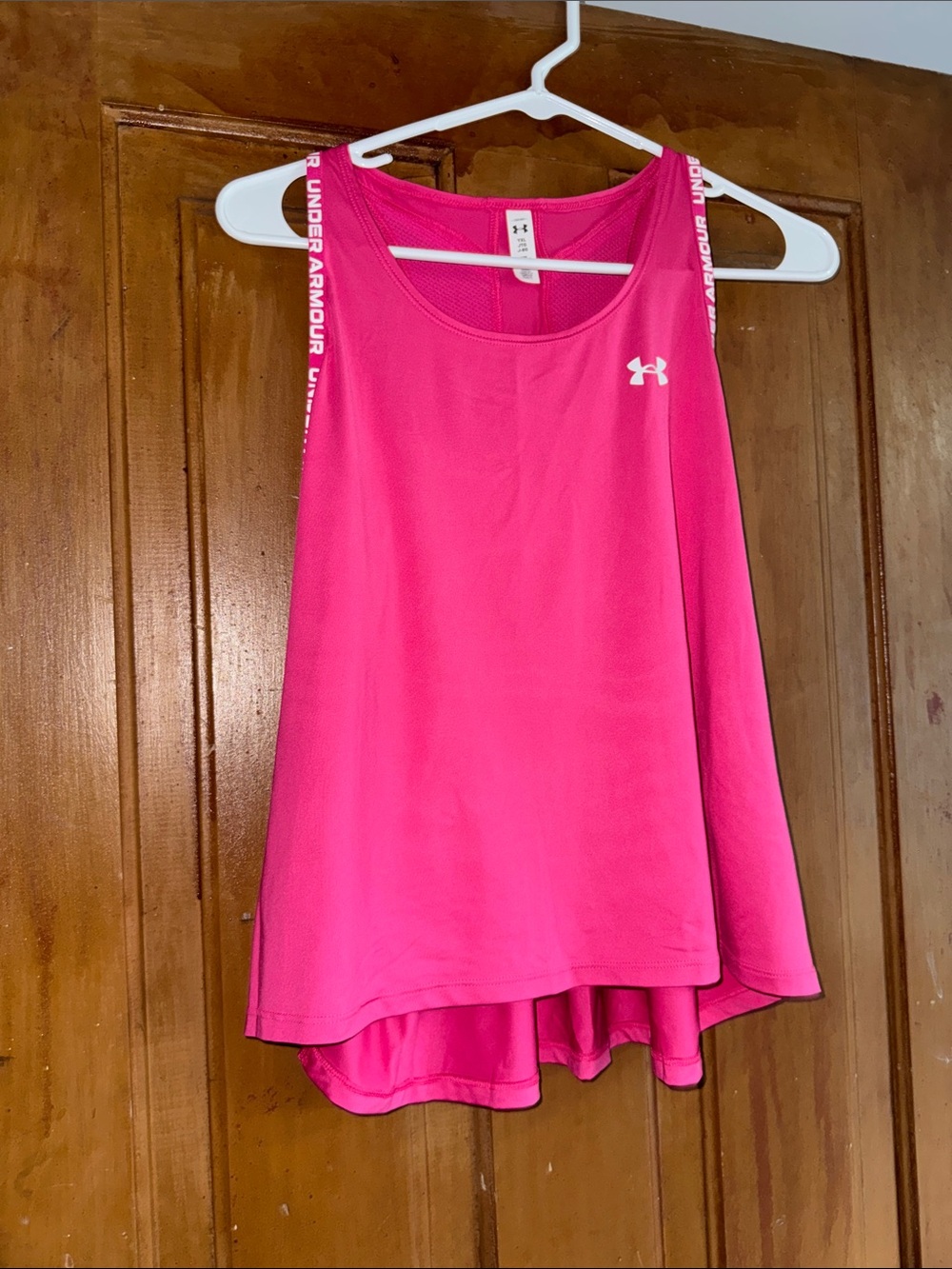 Under Armour Bright Pink Girls Athletic Tank Top